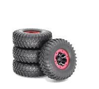 RC Auto pneumatici Compatibile Con Wraith Per SCX10 AX10 1/10 RC Crawler Truck 4 Pezzi Gonfiabile 114mm Ruota Pneumatica Beadlock Da 1,9 Pollici
