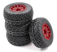 RC Auto Pneumatici Ruota per Traxxas per Arrma per Tamiya per HSP per Hobao RC Auto 4 Pezzi 1/8 1/10 Breve Corso Camion Pneumatico Ruota 12/14/17mm Esagonale