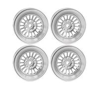 RC Beadlock Cerchi Ruota Per Axial Per SCX24 Per TRX4M Per RedCat Per Ascent-18 1/18 CNC Lega Di Alluminio 1,3 Pollici Mozzo Ruota RC Auto Parti Aggiornamento(Silver)