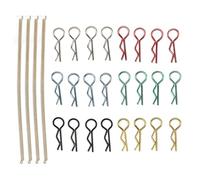 RC Body Shell Clip Rope Anti Lost R Pins Metal 1/8 1/10 1/12 1/18 RC Cars (100 mm)
