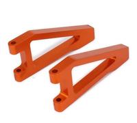 Rc Braccio Oscillante Per FS 53810 1/10 2 Pezzi In Lega Alluminio Anteriore Superiore Sospensione Controllo A-Arms 513006 Rc Modello Auto Camion Da Per Corsa Per Buggy Parte(Orange)