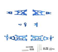 Rc Braccio Oscillante Per Losi Lasernut U4 1/10 RC Car 4WD Set Completo Aggiornamento In Metallo Per Forcellone Tazza Sterzo Asse Posteriore Per Base C Del Sedile(Blue)
