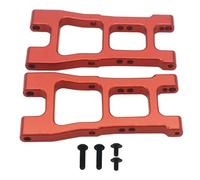 Rc Braccio Oscillante Per RedCat 1-10 BlackoutSC XTE XBE BSD Le Corse 2Pezzi Sospensione Anteriore Anteriore In Alluminio A-arm Rc Auto Aggiornata Riparazione Modifica Parti(Red)