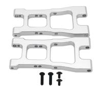 Rc Braccio Oscillante Per RedCat 1-10 BlackoutSC XTE XBE BSD Le Corse 2Pezzi Sospensione Anteriore Anteriore In Alluminio A-arm Rc Auto Aggiornata Riparazione Modifica Parti(Silver)
