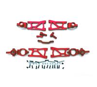 Rc Braccio Oscillante Per Remo Per Hobby Smax 1631 1635 1651 1655 1/16 Per Forcellone Supporto Per Asse C Base Gruppo Sterzo Coppa RC Auto Per Buggy Parti Di Aggiornamento In Metallo(Red)