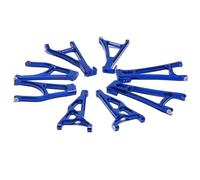 Rc Braccio Oscillante Per Traxxas Per E-Revo 2.0 Per VXL 86086-4 1/10 8Pezzi Lega Anteriore Posteriore Superiore Inferiore Bracci Sospensione Set 8631 8632 8633 8634 RC Auto Parte(Blue)