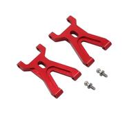 Rc Braccio Oscillante Per WLtoys A949 A959 A969 A979 K929 1/18 Alluminio Anteriore Posteriore Per Forcellone Base C Tazza Sterzo Con Cuscinetto RC Ricambi Auto Aggiornamento(Red,Front Arm)