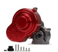 RC Cambio Cingolati Per Axial AX10 Per SCX10 SMT10 1/10 Cambio Completo In Metallo Con Cuscinetto Ingranaggio Motore Ingranaggio In Alluminio RC Crawler Car Part(Full-Titanium Red)