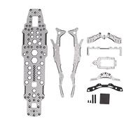 RC Car Chassis Frame Upgrade Kit | Carbon Fiber & Aluminum Alloy Lightweight Design for 3RACING D5S MR 1/10 | High - Performance Drift Car Parts/Competition Use (Silver (Hose Length: 2m / 6.6ft))