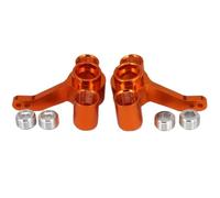 Rc Car Fuso Snodo Per FS 53810 1/10 2 Pezzi Supporto Mozzo Sterzo In Alluminio (sx/dx) Nocche RC Auto Camion Per Buggy Accessori Di Aggiornamento Parti(Orange)