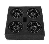 Rc Car Pneumatici Compatibile Con Axial Per SCX10 RR10 Per Wraith TRX4 TRX-6 4 Pezzi CNC In Alluminio 2.2 Beadlock Wheel Rim Per 1/10 RC Crawler Car(Color1)