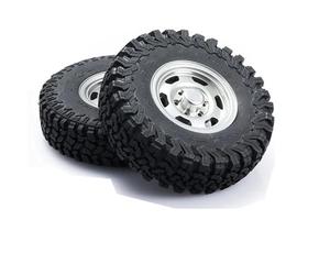 Rc Car Pneumatici Compatibile Con Bronco Per Defender Per Axial 1/10 Rc Car Part DJ 1.5 Pollici 87mm RC Crawler All-Terrain Tires Off-Road Rubber Rocks Tires