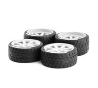 Rc Car Pneumatici Compatibile Con FSR Per Volare Per Dio Per Mustang GT Pneumatico Per Corse In Autostrada 4 Pezzi 17mm Ruota Esagonale Per ARRMA1/7 RC Car(Color2)