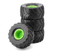 Rc Car Pneumatici Compatibile Con Losi Per Mini Per LMT 1/10 1/18 RC Accessori Di Aggiornamento Per Auto 4 Pezzi 100 Mm Per Monster Truck Per Buggy Pneumatici Ruota 12 Mm Esagonale(Green)