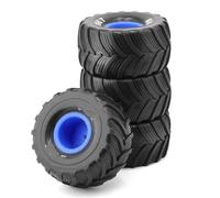 Rc Car Pneumatici Compatibile Con Losi Per Mini Per LMT 1/18 RC Car Upgrade Parts 4 Pezzi 100 Mm 1/10 Per Monster Truck Per Buggy Pneumatici Ruota 12 Mm Esagonale(Blue)