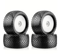 Rc Car Pneumatici Per Arrma Per Typhon 6S Per Buggy Per Racing 1/8 Pneumatici Per Camion Ruote 17mm Esagonale In Gomma OD 140mm Monster Car RC Off Road Crawler(White)