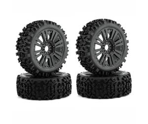 Rc Car Pneumatici Per HSP Per Racing Per Buggy 1/8 4 Pezzi Pasta Pneumatici Bar Crosta Perno Piccolo 17mm Dado Medio Morbido Lunga Usura Rafforzare Hub Alta Presa RC