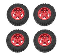 Rc Car Pneumatici Per WPL Per FAYEE Per MN 99S 98 MN300 4 PCS Pneumatici Delle Ruote Metallo Con Serrature Tallone RC Auto Modifica Accessori Aggiornamento Modello(Red)