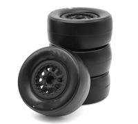RC Car Pneumatico Ruota Compatibile Con Traxxas Per Slash Per Arrma Per Senton Per HuanQi 727 1/10 Ricambi Per Camion RC Short Course 4 Pneumatici Da 105 Mm, Esagonali Da 12 Mm
