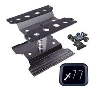 RC Car Work Stand & Supporto a vite Rotazione 360 gradi Alluminio Riparazione Stazione Lift per 1/8 1/10 1/12 1/16 1/18 Scala Traxxas TRX4 Axial Arrma Redcat Losi RC Crawler Monster Truck Buggy Nero