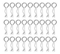 RC carrozzeria Clip,100 pezzi Clip per corpi per il corpo RC, perno di tipo R in acciaio inossidabile per 1/10 Control Control Modello di guscio automatico Modello di riserva,corpo di riserva