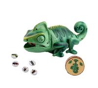 RC Chameleon Electronic Pet - Remote Animal Toy, Realistic Moving Reptile With LED Lights, Interactive Play Toy Design | Exquisite Electronic Chameleon Gift For Children Party Favors Holidays