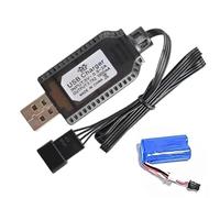 RC Charger Cable | 7.4V 1000mA Fast Charging Cable For Toy Batttery,Compact RC Airplane Lithium Battery SM-2P SM-3P SM-4P, Fast Charging Drone Battery Charge Automatically Adapt