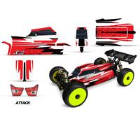 RC Corpo Immagini Kit Adesivi Avvolgere Per J Concepts Silenziatore 1/8 Attacco