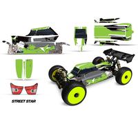 RC Corpo Immagini Kit Adesivi Avvolgere Per J Concepts Silenziatore 1/8 Ststar