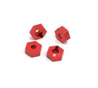 RC Crawler Componenti Per Arrma 3S Per Senton Per Vorteks Per Typhon Big Per Rock Per Granite 1/10 Metallo 14mm Ruota Adattatore Esagonale RC Auto Parti Di Aggiornamento(Red)