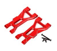 RC Crawler Componenti Per Arrma Per Gorgon Monster Truck 4x2 1/10 Parti Di Aggiornamento In Metallo Blocco Sterzo Hub Carrier Braccio Sospensione RC Auto Parti Di Aggiornamento(Red,Front Lower Arm)