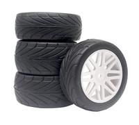 RC Crawler Componenti Per Arrma Per HSP Per Serpent SRX4 Per Bandit Per HPI WR8 Per Yokomo 1/10 RC Parti Di Automobili Pneumatici Ruote Off-Road Per Buggy Rim Set(55015-35W)