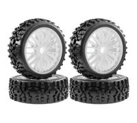 RC Crawler Componenti Per Arrma Per Typhon Per Talion Per Traxxas Per HSP Per Losi Per Kyosho 1/8 4 Pezzi 115mm RC Per Buggy Car Wheel Tire Tire Hex RC Car(White)