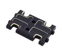 RC Crawler Componenti Per Axial Ax24 1/24 Rc Parti Automobili Ottone Nero Piastra Paramotore Trave Telaio Laterale Rotaie Anteriore Posteriore Corpo Post Monti(Skid Plate)