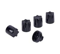 RC Crawler Componenti Per Axial Per Scx10 D90 Per Trx4 Tf2 Cc01 Per Capra Vs4-10 1/10 Rc Auto Parti Aggiornamento Ruota Metallo Cerchio Centro Tappo M4 Dado 4 Pz(Black)