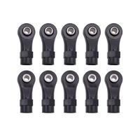 RC Crawler Componenti Per Axial Per SCX10 I II 90046 D90 Per TRX4 Per TRX6 1/10 10 Pezzi Plastica M4 Teste Estremità Aste Giunto Collegamento Sfere Collegamento Dritte Piegate RC Crawler(Size b)