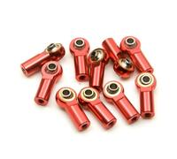 RC Crawler Componenti Per Axial Per Scx10 Per Sakura D4 1/10 Rc Auto 5 10 Pz Alluminio M3 In Senso Orario Filo Testa A Sfera Tirante End Parti Aggiornamento Comune(Red,10Pcs)