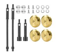 RC Crawler Componenti Per Axial Per SCX24 1/24 Anteriore Posteriore CVD Albero Motore + 4mm Assi In Acciaio Pesi In Ottone Allargare Mozzo Ruota Set Parti Di Aggiornamento(CVD and Brass)