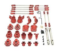 RC Crawler Componenti Per Hb R1001 R1002 R100 1/10 Rc Auto 4Wd Parti Anteriore Asse Posteriore Sterzo Tirante Tazza C Componenti Fissaggio Alberi Trasmissione(Red)