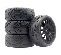 RC Crawler Componenti Per Tamiya XV01 XV02 Per TT01 TT02 PTG-2 Per Hyundai I20 94123 1/10 RC Parti Di Automobili Gomma Della Rotella Pneumatico WRC Per Rally Per Le Corse(Black,6084)