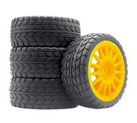 RC Crawler Componenti Per Tamiya XV01 XV02 Per TT01 TT02 PTG-2 Per Hyundai I20 94123 1/10 RC Parti Di Automobili Gomma Della Rotella Pneumatico WRC Per Rally Per Le Corse(Yellow,6017)