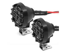 RC Crawler Componenti Per Traxxas Per TRX4 Per TRX6 Per Axial Per SCX10 III YK4082 Per Tamiya CC01 1/10 Fari Anteriori Rotondi Da Tetto Con Staffa RC(Size F)