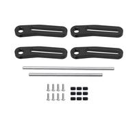 RC Crawler Componenti Per TRX4 Per SCX10 Per Capra Per Dodge Power Wagon 1/10 RC Auto Parti Di Aggiornamento In Metallo Anteriore Posteriore Paraurti Modulare Bull Bar(Black)