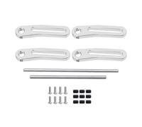 RC Crawler Componenti Per TRX4 Per SCX10 Per Capra Per Dodge Power Wagon 1/10 RC Auto Parti Di Aggiornamento In Metallo Anteriore Posteriore Paraurti Modulare Bull Bar(Silver)