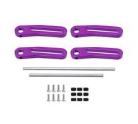 RC Crawler Componenti Per TRX4 Per SCX10 Per Capra Per Dodge Power Wagon 1/10 RC Auto Parti Di Aggiornamento In Metallo Anteriore Posteriore Paraurti Modulare Bull Bar(Purple)