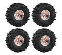 RC Crawler Componenti Per TRX4 Per TRX6 Per Axial Per SCX10 II III Gen7/8 D90 VS4-10 1/10 RC Ricambi Auto Set Ruote Pneumatici Beadlock 1.9 Pollici Con Esagono 12 Mm(Chocolate)