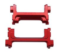 RC Crawler Componenti Per Trx4M 1/18 RC Crawler Auto Parti Aggiornamento Anteriore Metallo Paraurti Posteriore Servo Monti Supporto Protettivo Decorativo(Red)