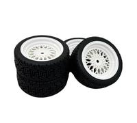 RC Crawler Componenti Per TT01 1/10 Per Strada Per Corsa Piana Pneumatici Per Corsa E Modello RC Con Mozzo In Nylon Da 70 Mm Resistente All'usura(White)