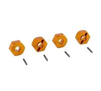 RC Crawler Componenti Per WLtoys 12428 12423 FY-03 1/12 RC Auto Parti Aggiornamento Alluminio 12mm Ruota Esagonale Hub Adattatore 4 Pz Decorativo Ricambio Sostituire(Yellow)