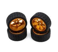 RC Crawler Componenti Per Wltoys 144001 144010 124007 124016 124019 A959 A959-B 4 Pezzi 65mm Pneumatico In Gomma Cerchione In Metallo 12mm Esagonale Parti Aggiornamento Auto RC